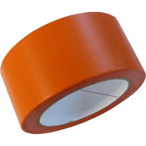 Maillestore – Ruban adhésif orange 50mm x 33m – Forte adhésion pour tous supports – Résistant et souple pour chantiers et bricolage (1/4)