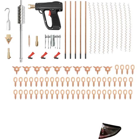Kit de herramientas para reparación de abolladuras, juego de 86 piezas, incluye un extractor de abolladuras y un soldador, 86 piezas (1/2)