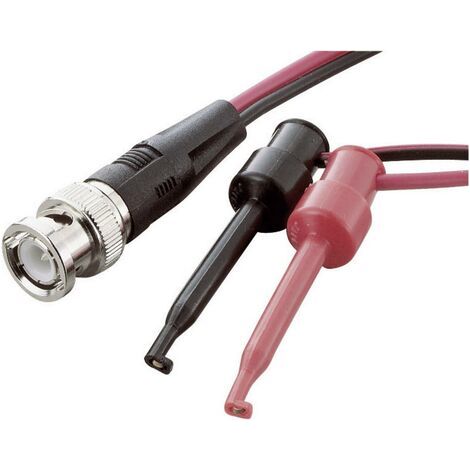 VOLTCRAFT Cordon de mesure BNC 0.80 m noir, rouge (1/3)