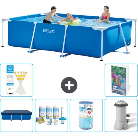 Rechteckiger Frame Pool - 300x200x75 cm - 7-teilig S34