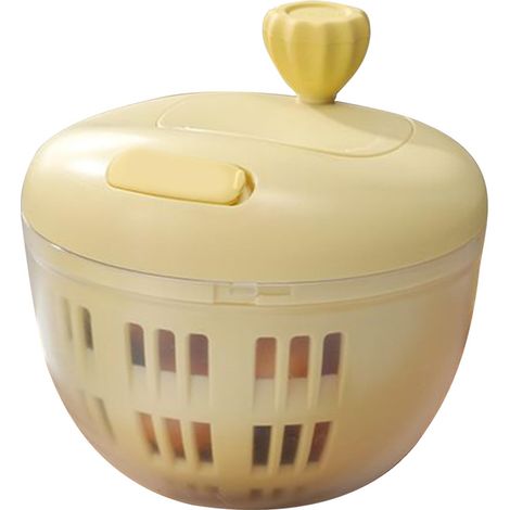 Essoreuse à salade, lave-salade, bol de 800 ml avec base antidérapante, passoire pour nettoyer les fruits et légumes, accessoire de cuisine pour des fruits et légumes croquants, idéal pour le camping (1/5)