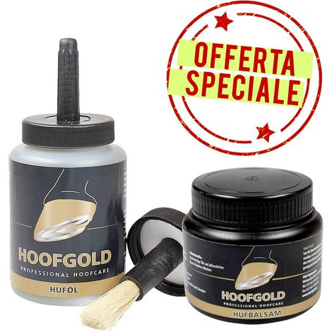 Angebot Hufpflegeset: Professionelles Huföl 500 ml più Pflegespülung für den täglichen Gebrauch 250ml