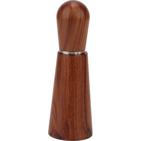 Outil de distribution de café, mélangeur WDT, manche en bois naturel avec support pour café professionnel, brun rougeâtre (1/5)