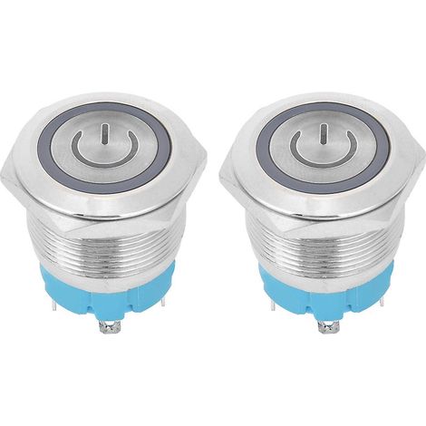 Interrupteur à bouton-poussoir à 4 broches étanche, à réarmement automatique (1/5)