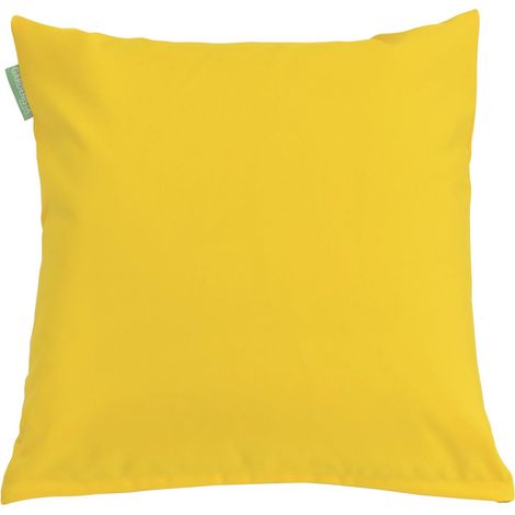 Gardenista - Dekokissen für den Außenbereich, 60x60 cm wasserabweisendes quadratisches Kissen für Gartendekorationen, leichte Kissen mit weicher Füllung, Wurfkissen für den Garten - Gelb (1/5)