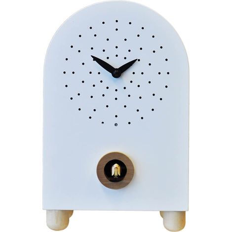 Orologio a Cucù da Appoggio 17X27X11Cm Pirondini Italia Marconi Bianco