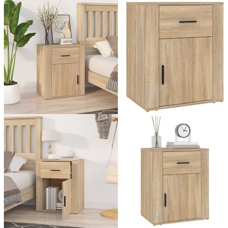 Nachttisch Sonoma-Eiche 50x36x60 cm Holzwerkstoff - Nachttisch - Nachttische - Home & Living (1/5)