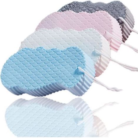 Super Soft Exfoliating Bath Sponge, 4 PCS Eponge Bain Exfoliation Corps, éponge de Bain Standard, éponge Spa,éponge de Bain Ultra (1/4)