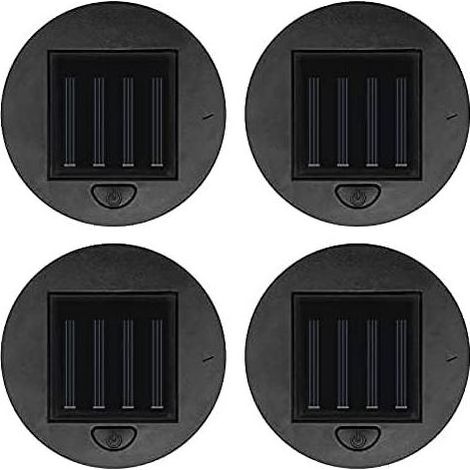Lot de 2/4 lampes solaires de rechange pour lanterne solaire - 8 cm - Lampes de table - Décoration de jardin ou de terrasse (1/5)