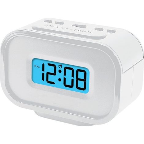 RELOJ DIGITAL C/ALARMA BLANCO (1/3)