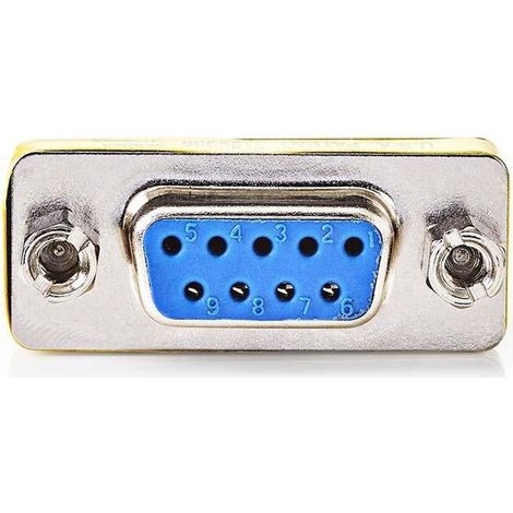 Serieller adapter adapter d sub 9 pin female d sub 9 pin female vernickelt metall gehause