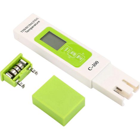 C-100 5-in-1 Multifunktions-Wassertester für Salzgehalt, TDS, EC, pH und Temperatur, mit Hintergrundbeleuchtung, ideal für Meerwasseraquarien und Schwimmbäder, präzises Qualitätsmessgerät. (1/5)