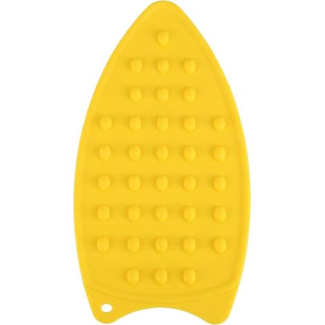 Coussin de repos en fer en silicone, coussin de repos de protection à chaud en fer en silicone, tapis antidérapant résistant à la chaleur pour le repassage du tapis résistant à la chaleur(Jaune) (1/5)