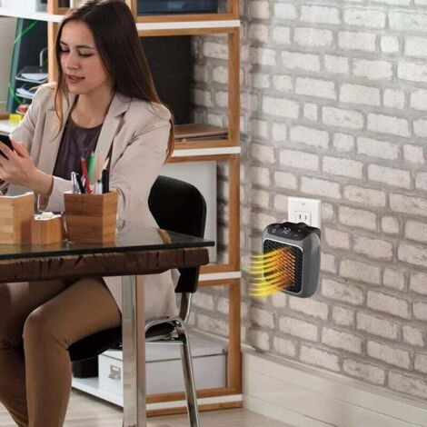 Chauffage d'appoint mural Chauffage rapide Chauffage silencieux Convient pour salle de bain Chambre à coucher Salon Sans télécommande Amélioration de l'habitat Chauffage, refroidissement et cli (1/3)