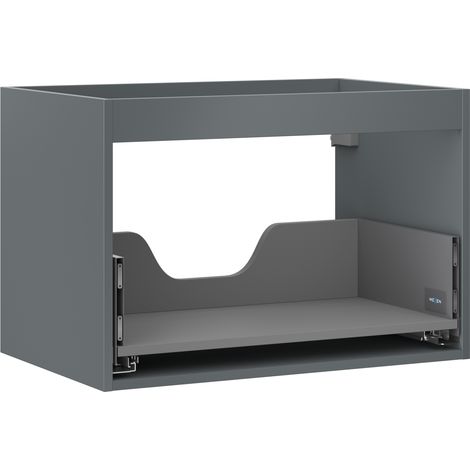 Mexen Box-A Korpus des Waschbeckenschranks 70 cm, 1 Schublade, Graphit Matt - 91AX0-0700-470-1-66 (1/4)