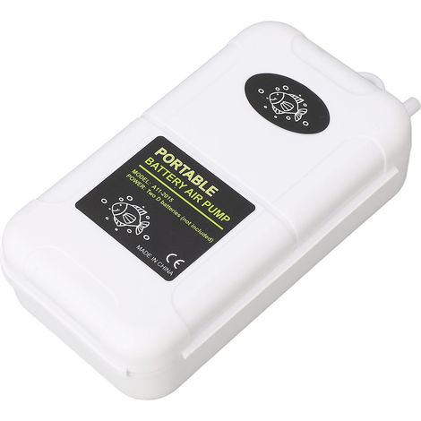 Pompe à oxygène portable 5W pour aquarium, aérateur d'air avec tuyau de 0,6 m pour aquariums et pêche en extérieur (1/5)