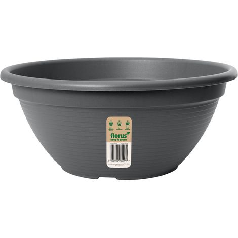Florus Original Coupe 34 - Gris - L 34 x B 33.9 x H 15 cm - extérieur - 100% recyclé