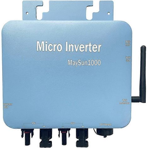 Onduleur solaire micro-réseau 1000 W étanche, conversion CC/CA, Wi-Fi intégré, prise américaine (1/5)
