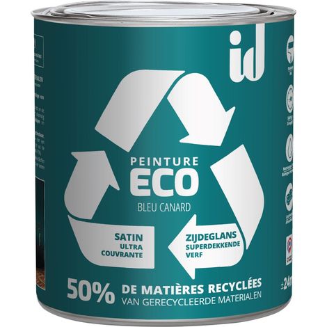 PEINTURE ECO RESPECTUEUSE SATIN BLEU CANARD 2L - ID Paris (1/2)
