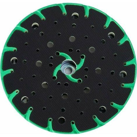 Plato de soporte de 150 mm con aspiración de polvo - Rosca de conexión M8 - Reemplazo del plato de soporte Festool, compatible con lijadoras orbitales aleatorias de 150 mm (1/4)