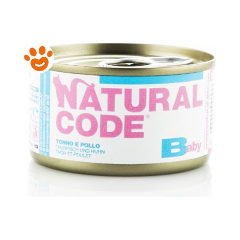 Natural Code Kitten Lattina 85gr BABY TONNO E POLLO