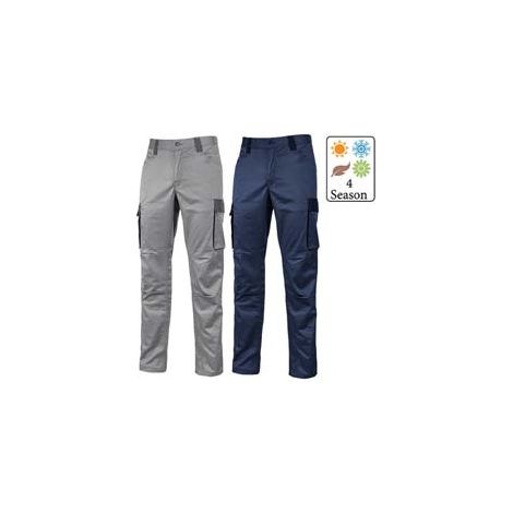 Pantalone Cargo Crazy in Tc Stretch Slim Fit TG.2XL Westlake Blue Upower