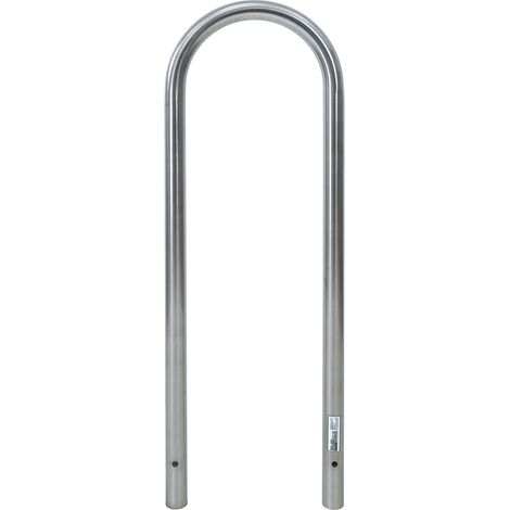 Fahrradanlehnbügel 115 x 41 cm Edelstahl Ø 49 mm Einbetonieren Fahrradständer Parker Typ U (1/5)
