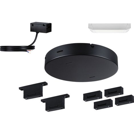 Paulmann Installations-Set für Lichtleiste ULine 150 W Aluminium schwarz (1/3)