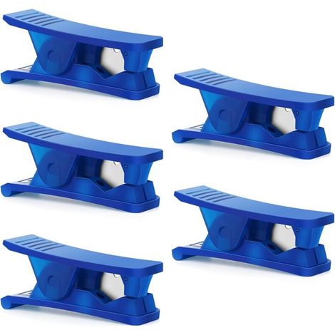 Coupe-tube pneumatique bleu, 5 pièces, pour tubes en nylon, PVC et PU, jusqu'à 19 mm de diamètre extérieur (1/5)
