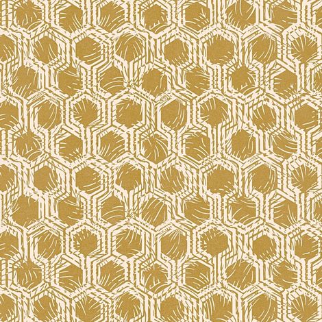 Grafik Tapete Profhome 333273 Vliestapete glatt mit geometrischen Formen matt gold beige 5,33 m2