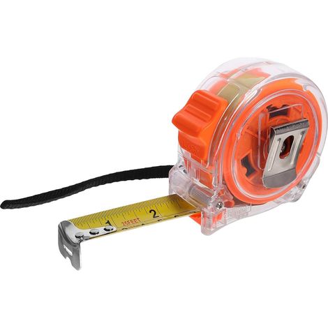 POPETPOP Mètre Ruban Professionnel Rétractable 7,5 M X 25 Mm en Acier Inoxydable Transparent, Ruban à Mesurer Métrique et Impérial, Outil Précision pour Bricolage et Travaux Domestiques (1/5)