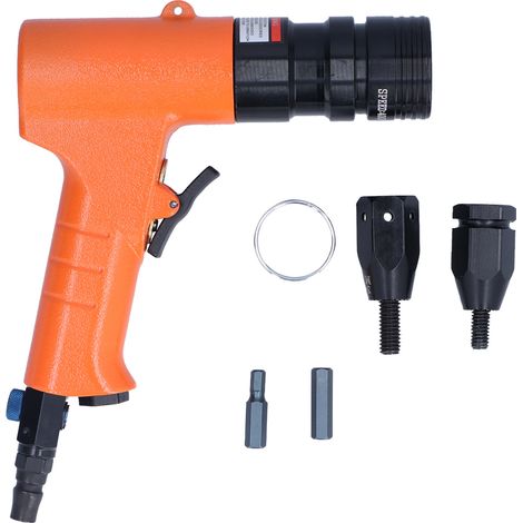 Pistolet à riveter pneumatique pour écrous rivetés, outil de rivetage à air avec mandrins 5/16in et 3/8in, modèle KV-804BF, clé à riveter professionnelle. (1/5)