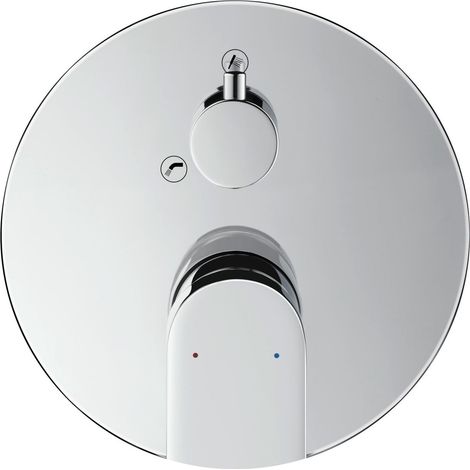 Duravit Tulum mezclador de baño, oculto, rosa redondo, con (1/2)