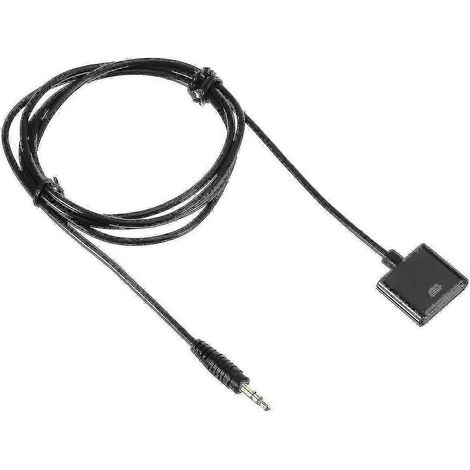 Câble audio mâle 3,5 mm vers femelle 30 broches, compatible avec les adaptateurs de station d'accueil iPod et iOS. (1/3)