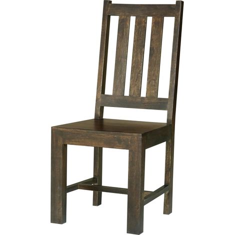 Dakota Chair (Set of 2) - Mango Wood - Dark Finish