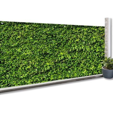 Rete ombreggiante 1,5x10m, telo rotolo per recinzione giardino 160g/m², stampa fogliame