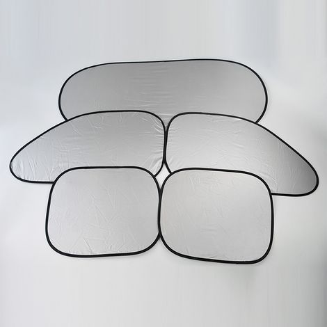 Pare-soleil pliable en tissu argenté pour pare-brise de voiture, protection solaire croisée contre les rayons UV