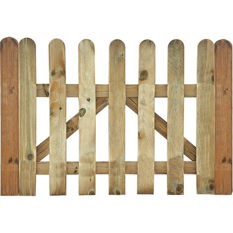 Puerta valla madera de pino tratada (1/2)