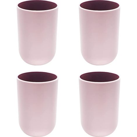 1 Soporte para cepillo de dientes, plástico PP, diseño bicolor, base antideslizante, para baño (1/5)