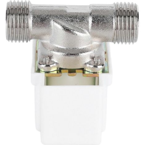Électrovanne unidirectionnelle normalement fermée, filetage extérieur 1/2 po, vanne d'eau électrique 24 V CC YEMAA (1/5)