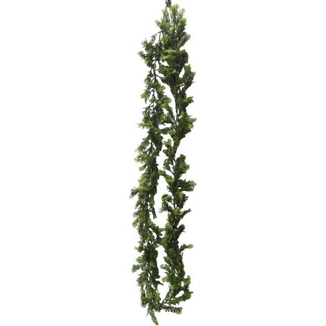 Guirlande de fougère orientale artificielle L 260 cm plastique D 12 cm (1/3)