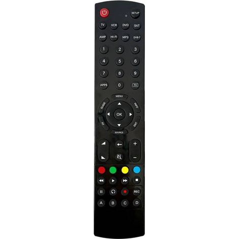 Télécommande infrarouge universelle pour téléviseurs- lecteurs DVD et Blu-ray - compatible avec les téléviseurs connectés et les appareils audio/vidéo - configuration manuelle et recherche automatique (1/4)