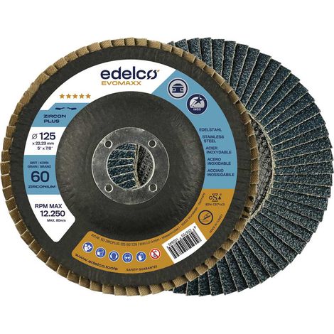 EDALCO Zirconium Zircon Plus 125/40 Mille-Blatt-Scheibe, flache Basis, hohe Haltbarkeit.