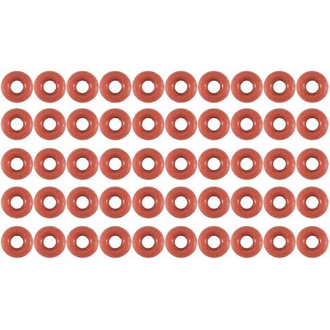 50 joints toriques en silicone, 3 mm x 8 mm x 2,5 mm (1/5)