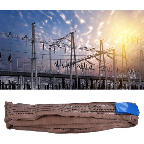 Élingue circulaire flexible marron 6T 85 mm, élingue circulaire sans fin, 5 m (1/5)