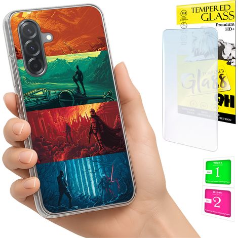 Custodia per Samsung Galaxy A36 / A56, cover fotografica, cover posteriore + vetro 9H (1/5)