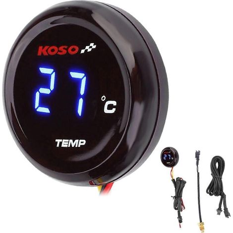 Thermomètre digital eau température jauge bleu pour Honda Kawasaki Yamaha Suzuki moto bateau