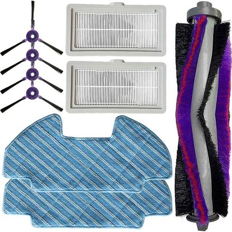 Lot de 9 filtres de rechange pour brosse latérale à rouleau compatibles avec l'aspirateur Samsung Powerbot-e VR05R5050WK (1/5)