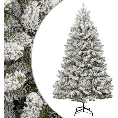 Künstlicher Weihnachtsbaum Klappbar Beschneit 210 cm