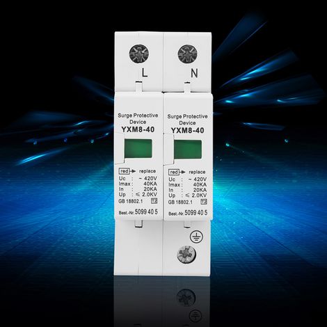 1 parafoudre domestique 220 V 2P 40 kA (1/5)
